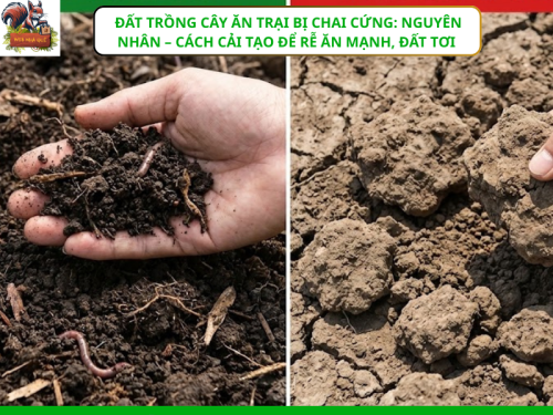 Đất trồng cây ăn trại bị chai cứng nguyên nhân – cách cải tạo