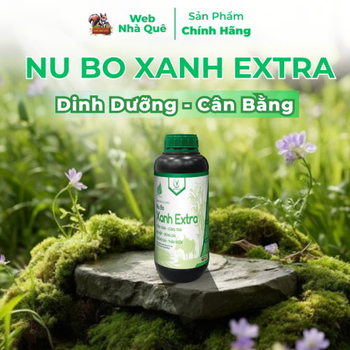 Phân Bón Lá Nu Bo Xanh Extra Hạn Chế Thối Hoa, Thối Trái, Rụng Hoa, Rụng Trái (Chai 500ml Pha 800 lít)