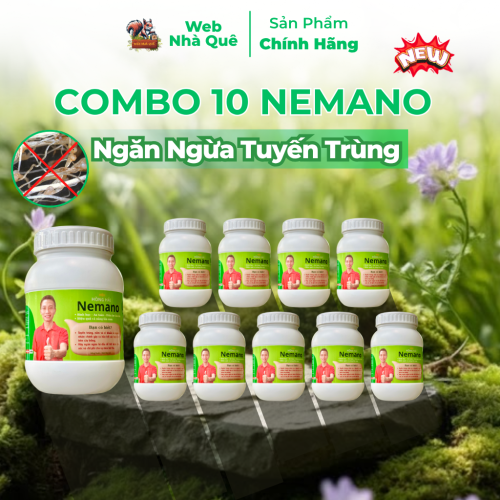 Combo 10 Hủ Phân bón Phòng Ngừa Tuyến Trùng Nemano