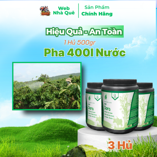 Combo 3 Hủ Phân Bón Acti Dora Siêu Kéo Đọt, Bật Chồi Nhanh, Thúc Trái Nhanh Lớn (500g pha 400 lít) thumb