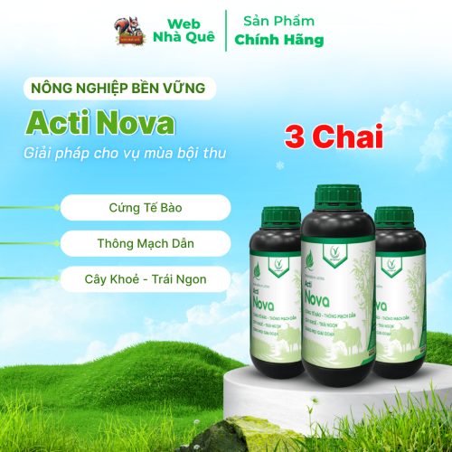 Combo 3 Hũ Phân Bón Lá Acti Nova Tăng Khả Năng Vận Chuyển Dinh Dưỡng Cho Cây Trồng, Giúp Trái Lớn Nhanh, Cây Khoẻ thumb