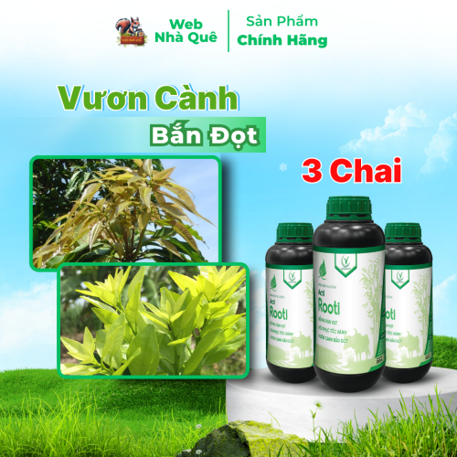 Combo 3 Hũ Phân Bón Lá Acti Rooti Giúp Kích Rễ Cây Trồng, Tăng Khả Năng Hấp Thu NPK Tồn Dư Trong Đất thumb