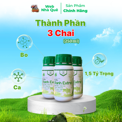 Combo 3 Hũ Phân Bón Lá Nu Bo Xanh Extra Hạn Chế Thối Hoa, Thối Trái, Rụng Hoa, Rụng Trái thumb