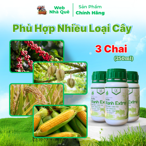 Combo 3 Hũ Phân Bón Lá Nu Bo Xanh Extra Hạn Chế Thối Hoa, Thối Trái, Rụng Hoa, Rụng Trái thumb