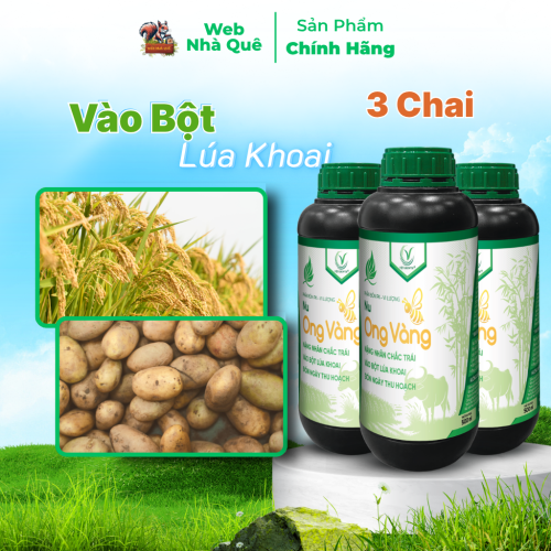 Combo 3 Hủ Phân Bón Lá Nu Ong Vàng Bổ Sung Lân, Kali, Bo Giúp Cây Trồng Nuôi Trái, Nặng Nhân thumb