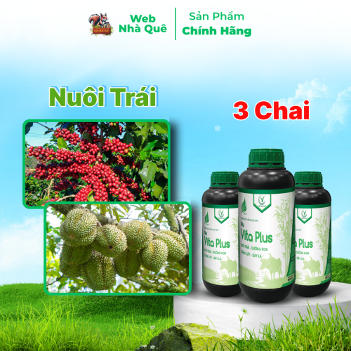 Combo 3 Hũ Phân Bón Lá Nu Vita Plus Giúp Nuôi Trái, Dưỡng Hoa, Hạn Chế Cháy Lá, Thối Trái, Thối Bông thumb