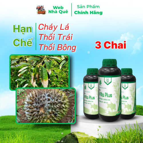 Combo 3 Hũ Phân Bón Lá Nu Vita Plus Giúp Nuôi Trái, Dưỡng Hoa, Hạn Chế Cháy Lá, Thối Trái, Thối Bông thumb