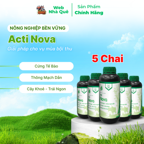 Combo 10 Hũ Phân Bón Lá Acti Nova Tặng 3 Nu Bo Xanh Extra 250ml thumb