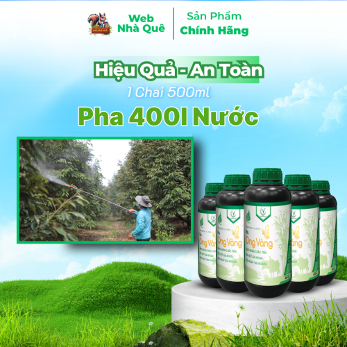 Combo 10 Hủ Phân Bón Lá Nu Ong Vàng Bổ Sung Lân, Kali, Bo Giúp Cây Trồng Nuôi Trái, Nặng Nhân thumb