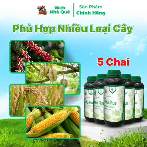 Combo 5 Hũ Phân Bón Lá Nu Vita Plus Tặng 1 Nu Bo Xanh Extra 250ml thumb