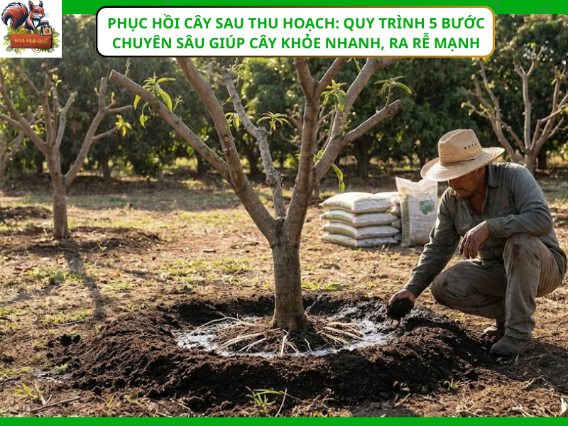 Phục Hồi Cây Sau Thu Hoạch Quy Trình 5 Bước Chuyên Sâu Giúp Cây Khỏe Nhanh, Ra Rễ Mạnh