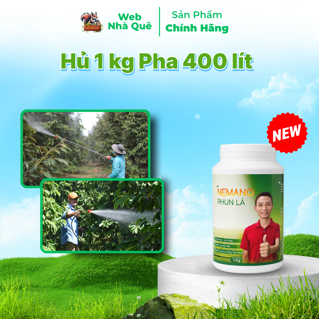 Phân Bón Lá Nemano Chuyên Phun Lá - 1Kg Pha 400 Lít Nước